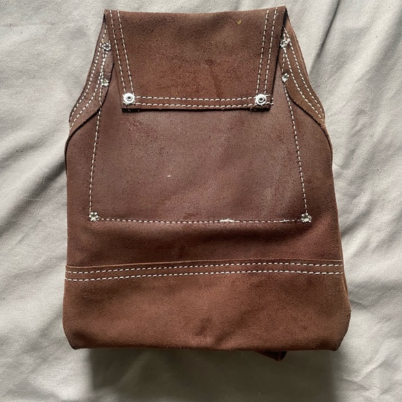 McGuire Nicholas Suede Leather Tool Pocket Belt - Picture 2 of 6